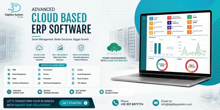 Digitley ERP Dashboard